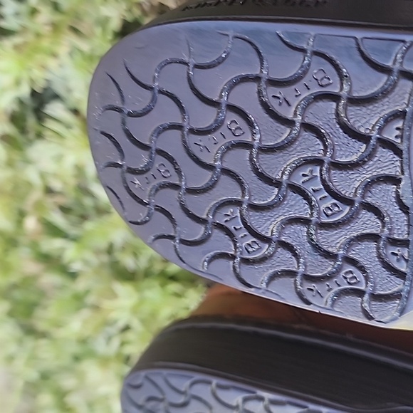 Birkenstock Virginia Brown Leather Shoes with CutoutsMade in Germany Size L8 M6 - Picture 8 of 12